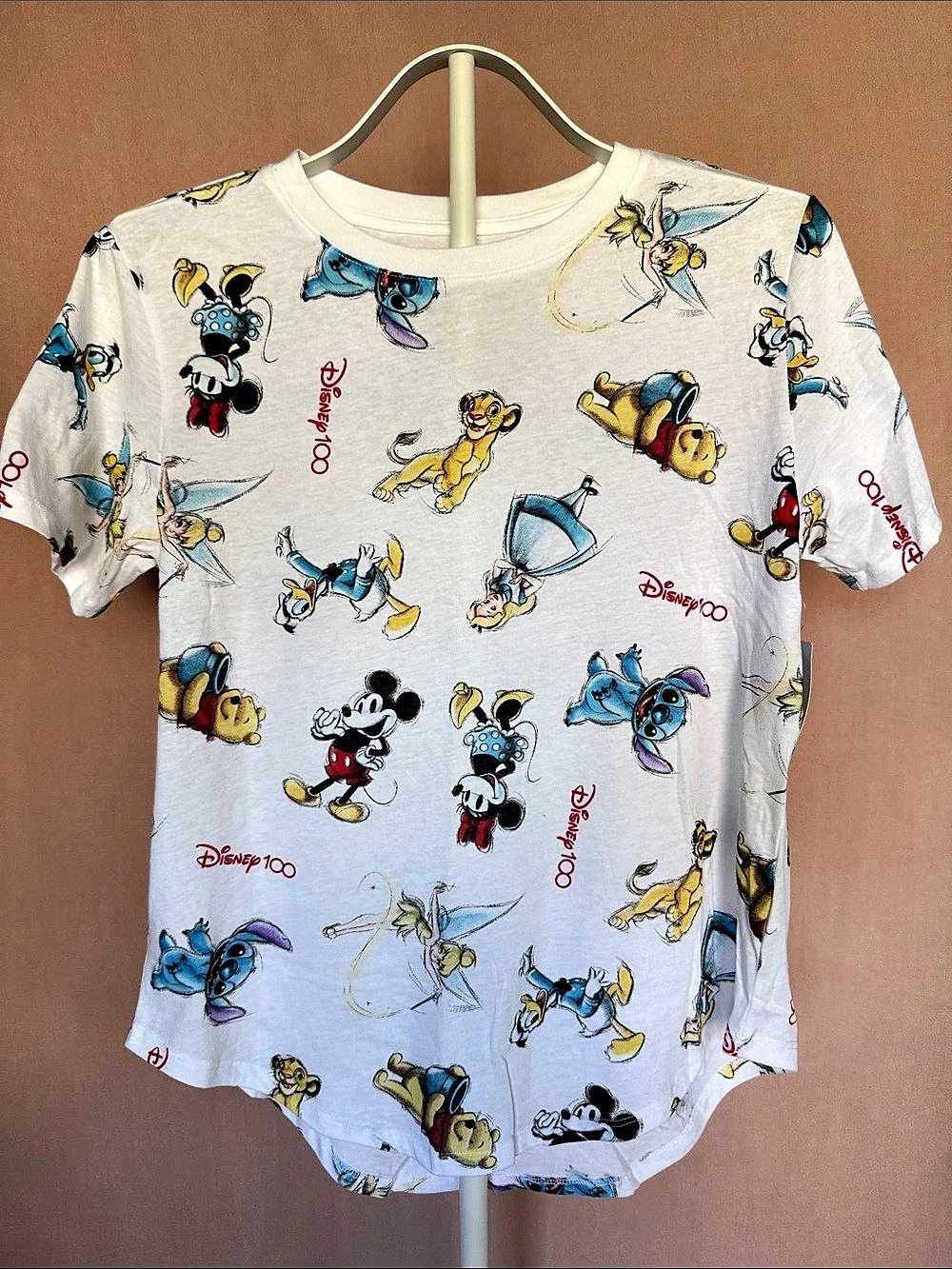 Disney 100 Mickey T-Shirt Juniors Large